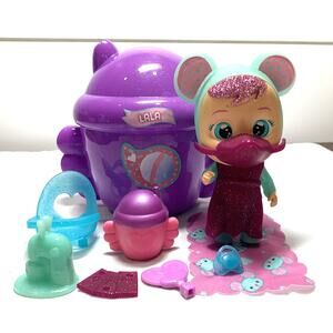 Cry Babies LALA with her Bottle, Accessories & Lives in a Winged House
